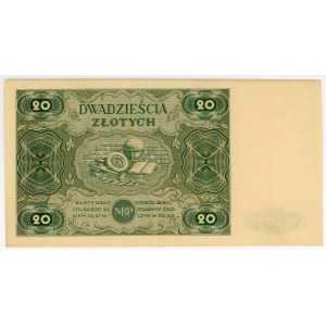 20 złotych 1947, Ser. A