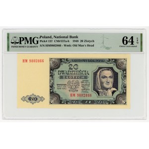 20 złotych 1948, seria HM, PMG 64 EPQ