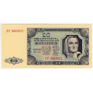 20 złotych 1948, seria FF