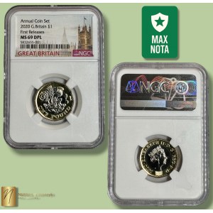 Großbritannien, 1 Pfund 2017, NGC MS 69 DPL, ERSTAUSGABEN, MAX-BEWERTUNG