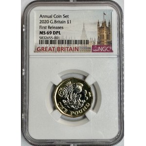 Großbritannien, 1 Pfund 2017, NGC MS 69 DPL, ERSTAUSGABEN, MAX-BEWERTUNG