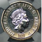 Großbritannien, 1 Pfund 2017, NGC MS 69 DPL, ERSTAUSGABEN, MAX-BEWERTUNG