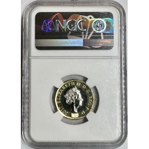 Großbritannien, 1 Pfund 2020, NGC MS 69 DPL, 2. höchste Bewertung