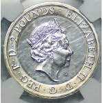 United Kingdom, 2 pounds, 2016, Comedy, William Shakespeare, NGC MS 67, FIRST RELEASES