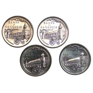 20,000 zlotys, 1993, Łańcut Castle, set of 4 coins