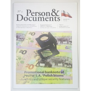 PWPW, Person &amp; Documents No. 5, 2019, Żubry Test Banknote