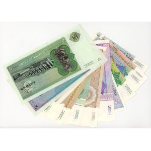 Zaire, various denominations and series, set of 12