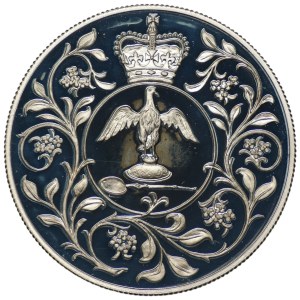 Wielka Brytania, Elżbieta II 25 pensów 1977, srebro 925, 28,28 g.