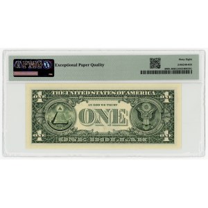 USA, $1, 2021, Series J 62533526 A, RADAR, Kansas, Malerba│Yellen, PMG 68 EPQ