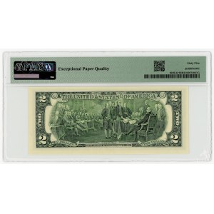 USA, $2 bill, 2009, Replacement Series K 00361375 ★, Dallas (FW), Rios│Geithner, PMG 65 EPQ