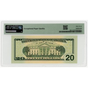 USA, $20, 2017 A, Replacement Series PE 02219973 ★, Richmond, Carranza│Mnuchin, PMG 67 EPQ