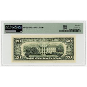 USA, 20 Dollar 1985, Serie B 62222522 Q, New York, Ortega│Baker, PMG 64 EPQ