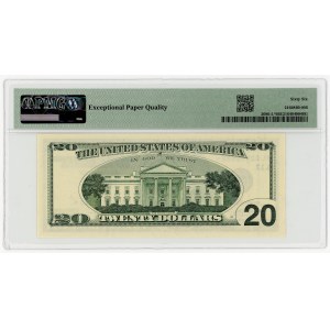 USA, $20, 1999, replacement series BL 02928528 ★, San Francisco (FW), Withrow│Summers, PMG 66 EPQ