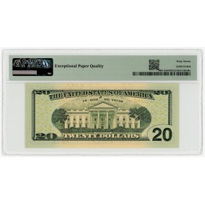 USA, $20, 2017 A, PD series 80922908 C, RADAR, Cleveland, Carranza│Mnuchin PMG 67 EPQ