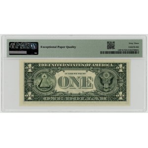 USA, 1 dolar 1969 D, seria zastępcza K 00008979 ★, Dallas, Banuelos│Shultz PMG 63 EPQ