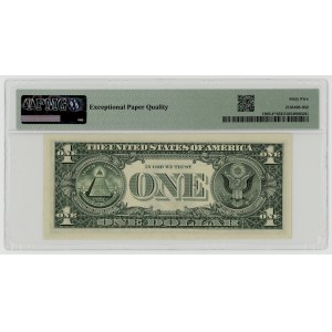 USA, 1 dollar, 1969, Replacement Series F 01849190 ★, Atlanta, Elston│Kennedy, PMG 65 EPQ