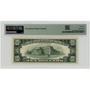 USA, $10, 1969, Series B 09744685 C, New York, Elston│Kennedy, PMG 66 EPQ