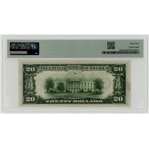 USA, $20, 1934 A, Series B 74725396 A, New York, Julian│Morgenthau, PMG 64