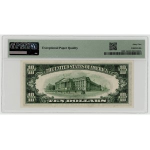 USA, $10, 1934 B, Series J 53753308 A, Kansans, Julian│Vinson, PMG 65 EPQ