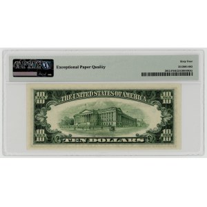 USA, $10 bill, 1950 B, Series F 41401529 B, Atlanta, Priest│Anderson, PMG 64 EPQ