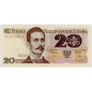 20 zlotych, 1982, H series