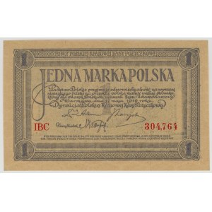 1 Polish stamp, 1919, IBC series