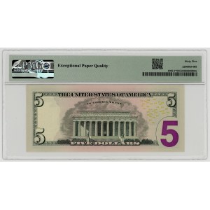 USA, $5, 2013, MF replacement series 09529640 ★, Atlanta, Rios│Lion, PMG 65 EPQ