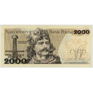 2,000 zloty, 1979, rare AS series