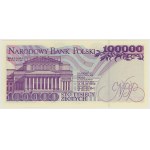 100,000 zloty, 1993, rarer single-letter "D" series