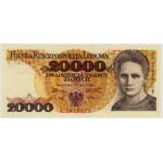 20,000 zlotys, 1989, rare S series