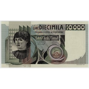 Italy, 10,000 lire, 1976, series MA 462654 E