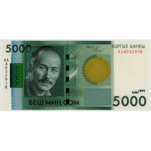 Kyrgyzstan, 5,000 soms, 2009, AA series