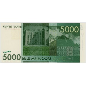 Kyrgyzstan, 5,000 soms, 2009, AA series