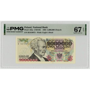 2,000,000 zlotys, 1993, Series B, 1819972, PMG 67 EPQ