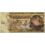 200,000 zlotys, 1989, P series 0000329, PMG 64, low serial number