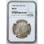 10 zlotych, 1936, Józef Piłsudski, NGC MS 62
