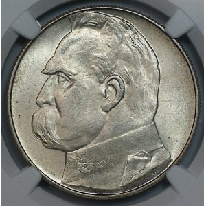 10 zlotych, 1936, Józef Piłsudski, NGC MS 63