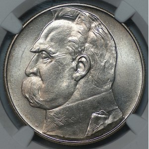 10 zlotych, 1935, Józef Piłsudski, NGC MS 62