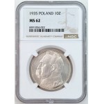 10 zlotych, 1935, Józef Piłsudski, NGC MS 62