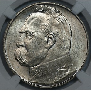 10 zlotych, 1935, Józef Piłsudski, NGC MS 62