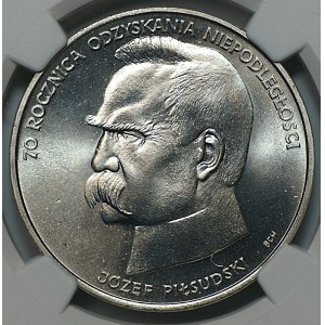 50,000 zlotys, 1988, Józef Piłsudski, NGC MS 67