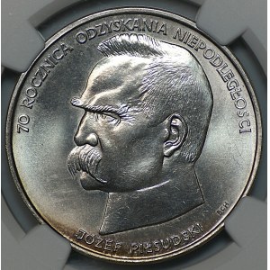 50,000 zloty, 1988, Józef Piłsudski, NGC MS 66