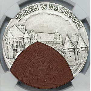20 zlotych 2002, Malbork Castle, NGC MS 69 ANTIQUED, 2-GA MAX NOTA