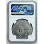20 zlotych 2002, Malbork Castle, NGC MS 69 ANTIQUED, 2-GA MAX NOTA