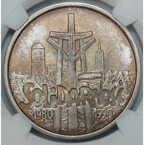 100,000 zlotys, 1990, Solidarity, Type B, NGC MS 64
