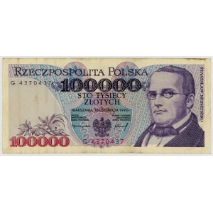 100,000 zlotys, 1993, G series