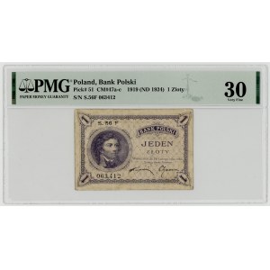1 zloty, 1919, S. 56 F series, PMG 30