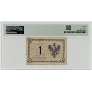 1 zloty, 1919, S. 56 F series, PMG 30
