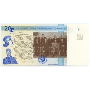 PWPW, test banknote, Ignacy Matuszewski (2016)