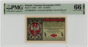 1/2 marki polskiej 1916, seria B, 